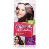 Cameleo Shampooing Colorant Brun Rapide et Facile Rafraîchissement de Couleur Lavable Coloration Ton sur Ton 40ml 4.0