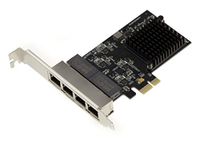 KALEA-INFORMATIQUE 4-Port PCIe RJ45 Gigabit Ethernet 10 100 1000 Mbps LAN Controller Card met Quad-chipset Realtek RTL8111H