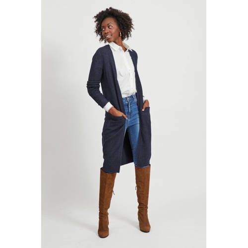 VILA VIRIL - Vest - donkerblauw
