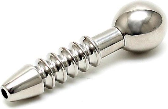Rimba - Holle Penis Plug Torpedo - Zilver - RVS - 1 cm Diameter