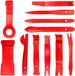 Shenzhen Haorui Industrial Technology Co., Ltd. Trim Removal Tool Kit - Outil de démontage d'intérieur de véhicule - Kit d'outils audio radio de tableau de bord de panneau de voiture (Rouge)