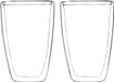 HI Dubbelwandige koffie / theeglazen - 2 stuks - 400 ml - transparant