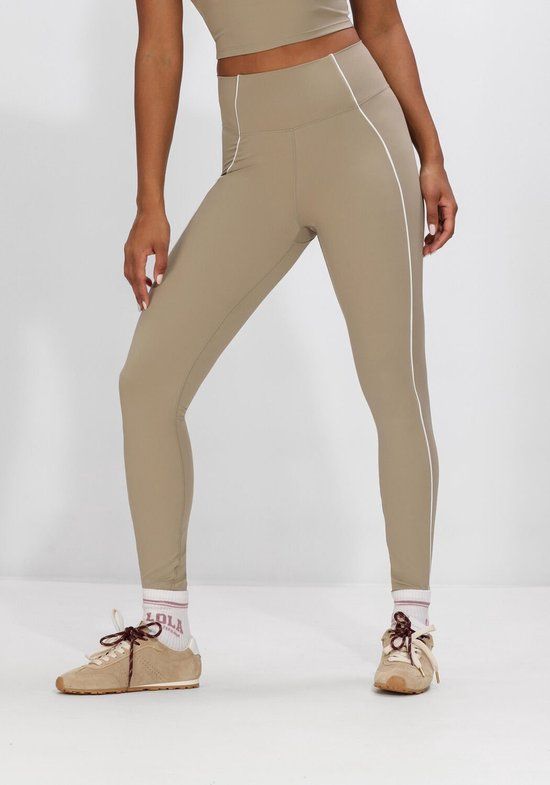THE LOLA CLUB Alma Legging Broeken Dames - Zand - Maat M