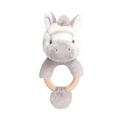 Baby Keel Milieuvriendelijk pluche dier - Zebra babyring - 5027148067240