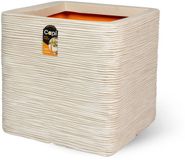 Capi Europe Bloempot vierkant Rib NL 40x40 Kiezel