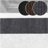 ANRO Deurmat Mischa Grijs 120x40cm – Schoonloopmat Antislip Rubber