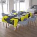Bonamaison Tafelkleed, Anti-Mold, Sneldrogend, Waterdicht, 100% Polyester Tafellaken, Neon Geel, Rook, 140 x 200 Cm