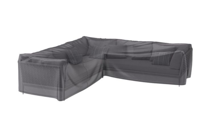 AeroCover Patio Corner Sofa Cover - Grey - Polyester - 220x220x90cm