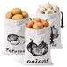 Sacs à pommes de terre Lot de 3 sacs à pommes de terre avec cordon de serrage