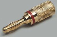 BKL Electronic 0103028 Lamellenstekker Stekker, recht Stift-Ø: 4 mm Zwart 1 stuk(s)
