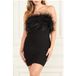 GUESS Marciano By Evita Robe bandage Noir Jais Taille : 44