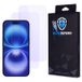 BlueDefend Protection d'écran iPhone 16 en verre trempé Anti-lumière bleue - 2 Pcs.
