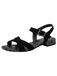 Tamaris 1-28144-46 Plateausandalen voor dames, zwart.