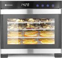 Hendi Voedseldroger Professional - 6 Laags - RVS/Zwart