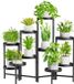 Ibenzoa® Élégante Support de plantes en métal à 10 niveaux