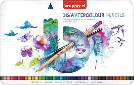 Bruynzeel Expression aquarelpotloden blik 36