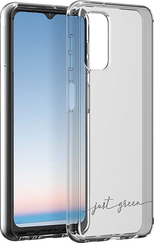 JUST GREEN, Hoesje geschikt voor Samsung Galaxy A32 5G - Infinia Series Ultra-Resistant, Transparant