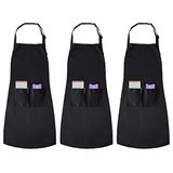 Joeji's Kitchen 3-pack zwarte unisex schorten