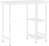 vidaXL Computerbureau 80x40x72 cm MDF en metaal wit
