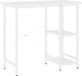 vidaXL Computerbureau 80x40x72 cm MDF en metaal wit