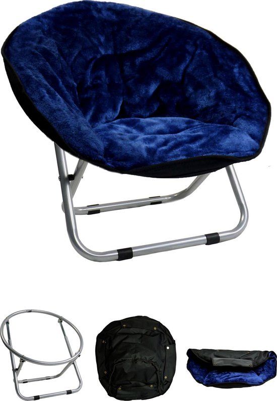 Papillon Bol Relaxstoel 50*50*40 do.blauw