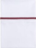 Baby's Only Drap de lit avec passepoil tricoté - Stone Red/Wit - 120x150 cm - 100% Coton d'Égypte