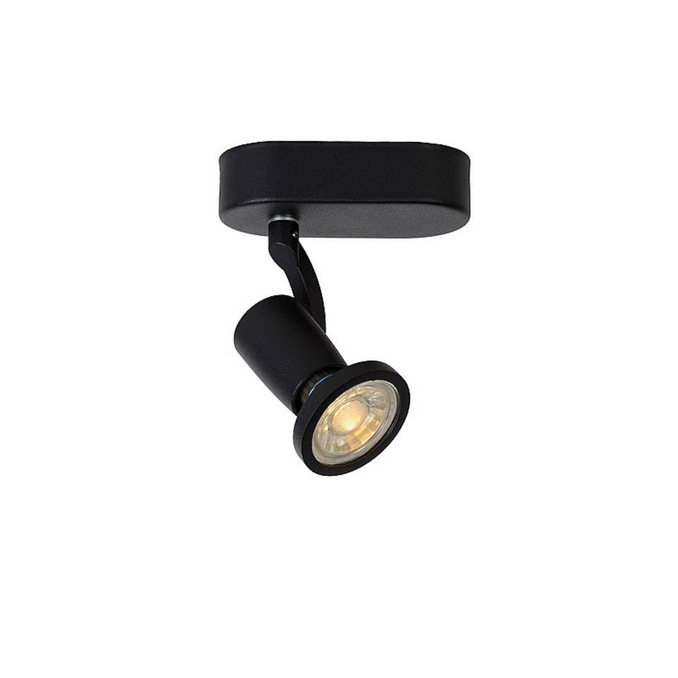 Lucide Jaster LED Spot GU10/5W Incl. 320lm Zwart