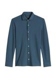 Marc O'Polo B21211042256 Herenoverhemd met lage knoopsluiting
