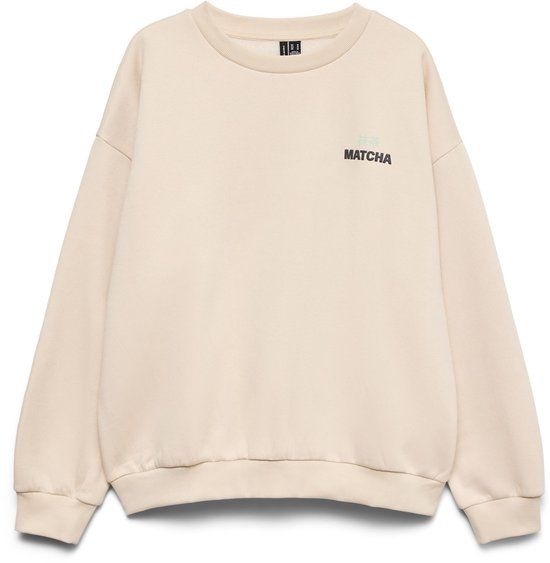 VERO MODA VMADINE URSULA LS SWEAT BOX JRS Dames Sweater L Oatmeal