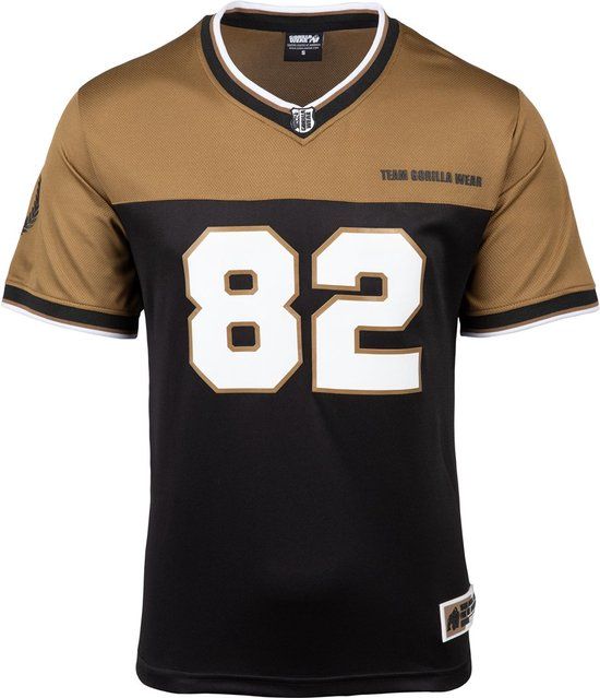 Gorilla Wear Trenton Football Jersey - Black/Gold - 2XL