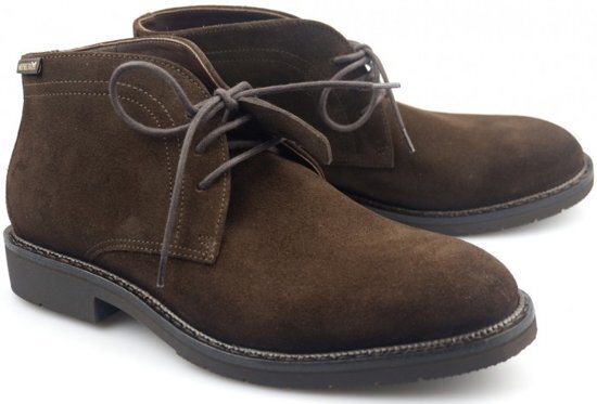 Mephisto TIBERIO suede *Hand-Made* enkellaars voor heren donkerbruin