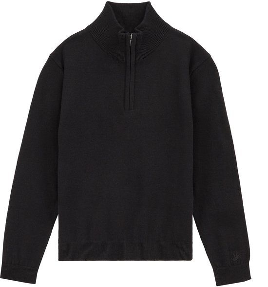 WE Fashion Jongens gebreide trui met quarter-zip