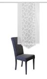 Home fashion 86629-101 Schuifgordijn, polyester, wit, 145 x 57 cm