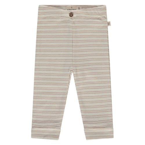 A Tiny Story gestreepte casual broek beige