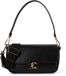 Coccinelle Leren schoudertas handtas C-Me Handbag Grained Leather Noir zwart