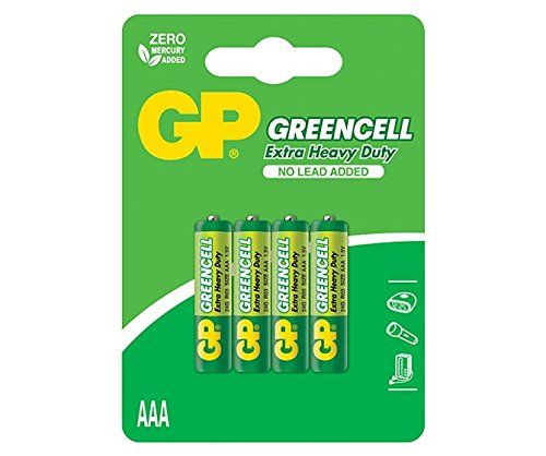 GP Batteries Greencell Carbon Zinc AAA - 4 stuks