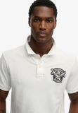 Superdry Crest Korte Mouw Poloshirt Wit L Man