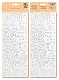 Ursus 62700002 Blanco chipboard, 2 vellen ca. 12 x 30,5 cm, cijfers