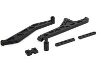 Losi FR RR Chassis Brace & CNTR Diff Spcr MTXL