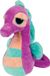 Suki Gifts Pluche Zeepaardje Knuffeldier - Cute Eyes - Paars/Blauw - 21 cm