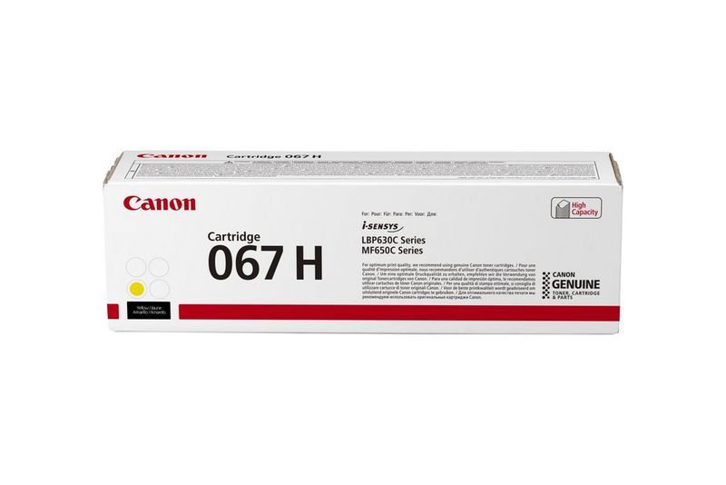 Canon 067H Yellow Toner Cartridge - Original - Single Pack