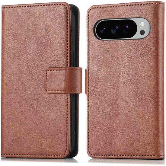 imoshion Hoesje - Geschikt voor Google Pixel 10 Pro XL - Luxe Bookcase - Bruin