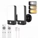 Lampe murale extérieure PIR - Lot de 2 - Étanche IP65 - Batterie 9000 mAh - Détection de mouvement 120° - 3 modes d'éclairage - Télécommande