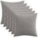 vidaXL - Kussensloop - 6 st - HEERLEN - Lichtgrijs - 35 x 35 cm - corduroy