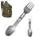 Titanium 2-en-1 couverts set kamperen