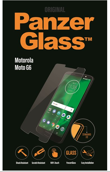 PanzerGlass Screenprotector voor Moto G6 - Transparant