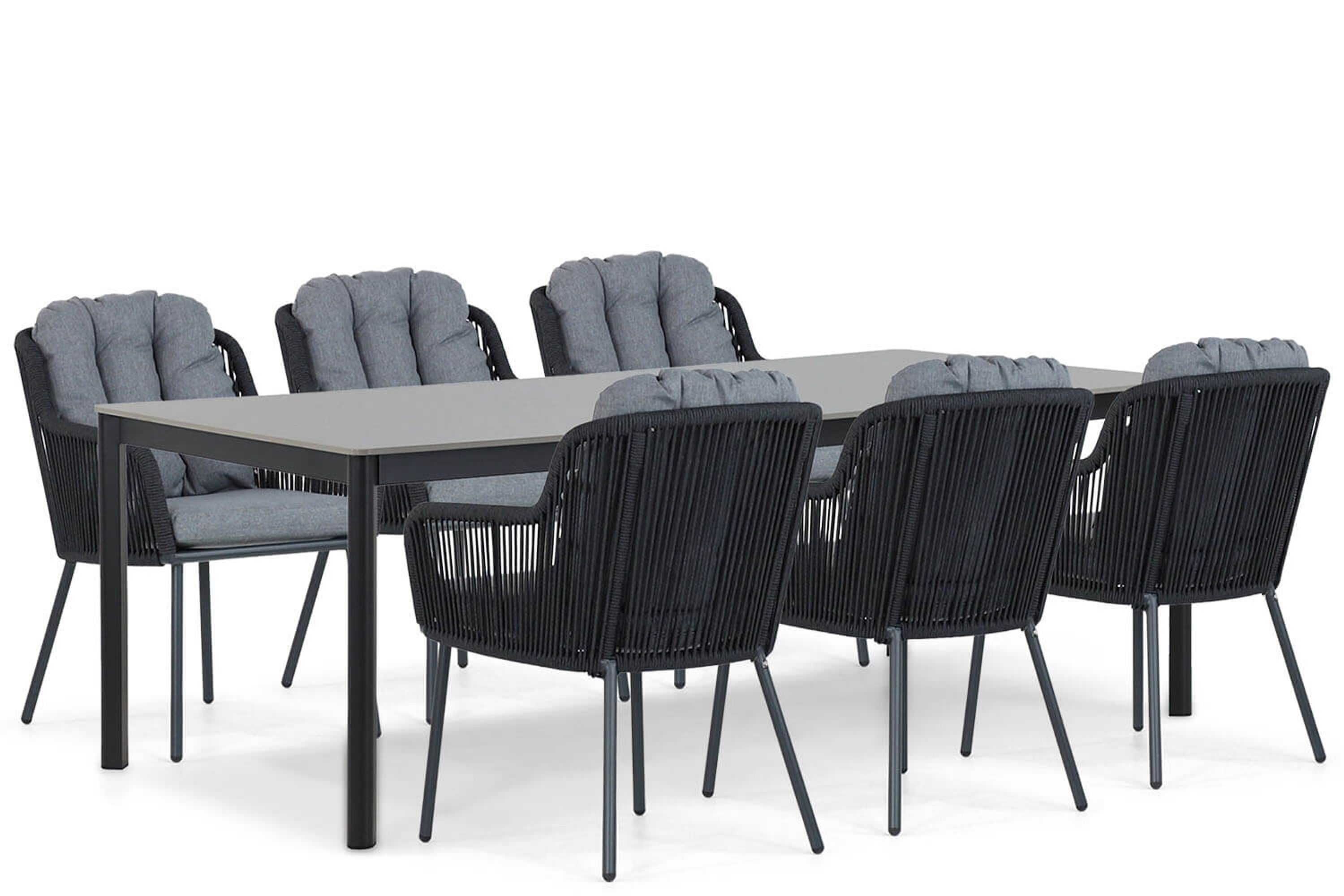 Santika Furniture Santika Tendenza/Como 220 cm dining tuinset 7-delig