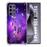 Versterkte Samsung Galaxy S24 Ultra Zen Attrape Reve vlinder versterkte hoes