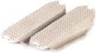Kerbl Stijgbeugelinleg schuin, rubber, wit, 12 cm