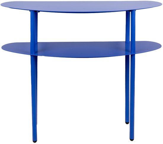 Leitmotiv Side table Cool Retro - Kobaltblauw - 90x28x72.5cm